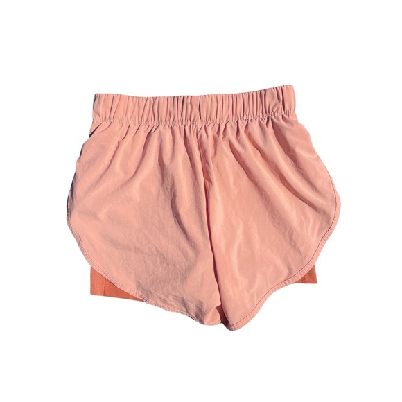 Nike athletic running shorts eclipse flex 5” elastic waist orange women’s small - Picture 3 of 5